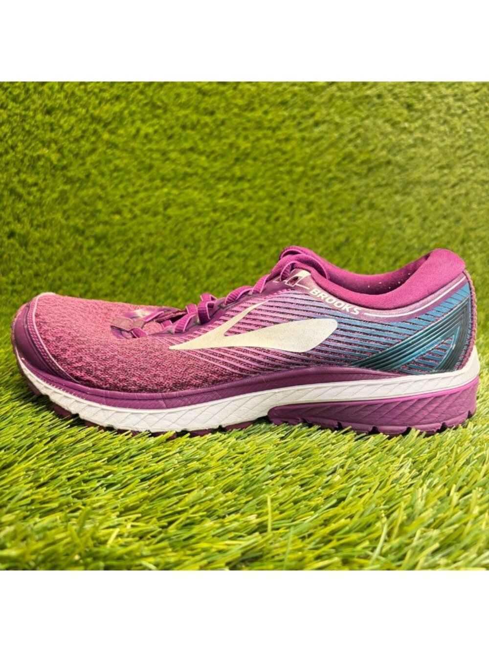 Brooks Ghost 10 Womens Size 9 Purple Blue White Athletic Running Shoes Sneakers - Picture 3 of 12